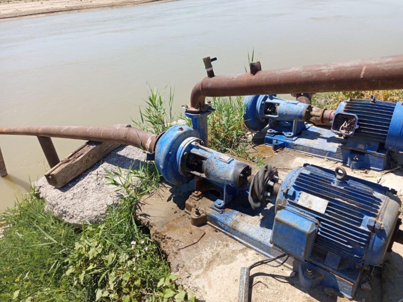 Девять незаконных установок для забора воды выявили на реке Сырдарья
