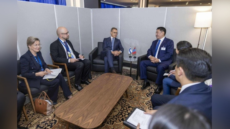 Президент Финляндии пригласил президента Монголии посетить Финляндию