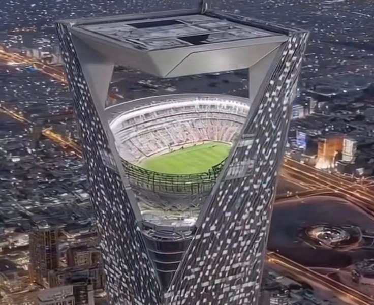 Саудиты построят подвесной стадион на вершине небоскреба