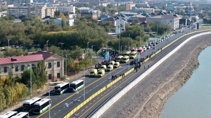 В Кызылорде сдана в эксплуатацию автодорога вдоль набережной Сырдарьи