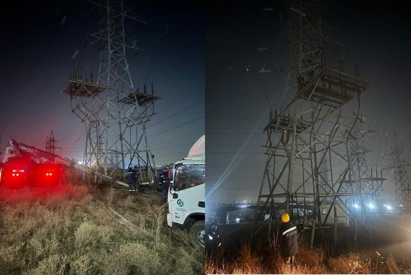 Десять микрорайонов Алматы остались без электричества из-за аварийного отключения линий электропередачи