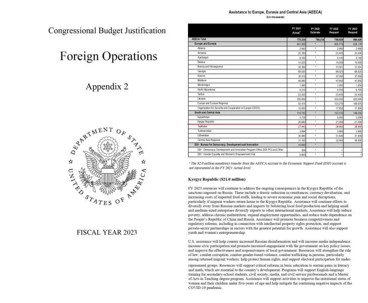США-Кыргызстан: стратегия информационной экспансии