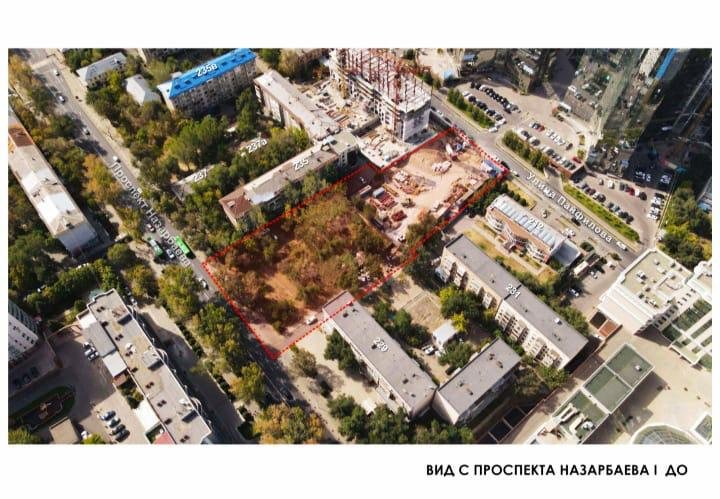 Алматинцы пытаются отстоять сквер от застройки компанией депутата Набиева