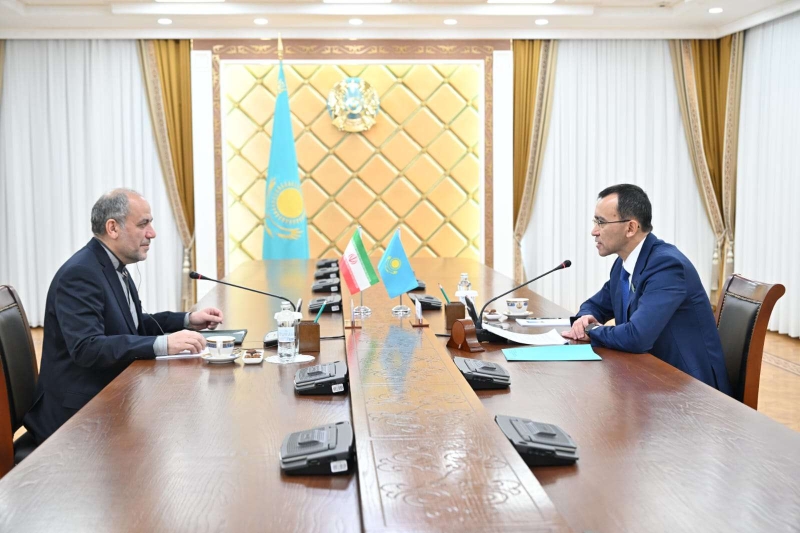 Глава Сената встретился с послом Ирана в Казахстане