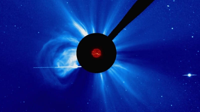 На Солнце произошла сильная вспышка
